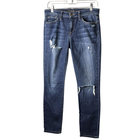 Joe's Womens Jeans Size 28 Skinny Lucille Ankle Distressed Blue Denim Stretch - Picture 1 of 12